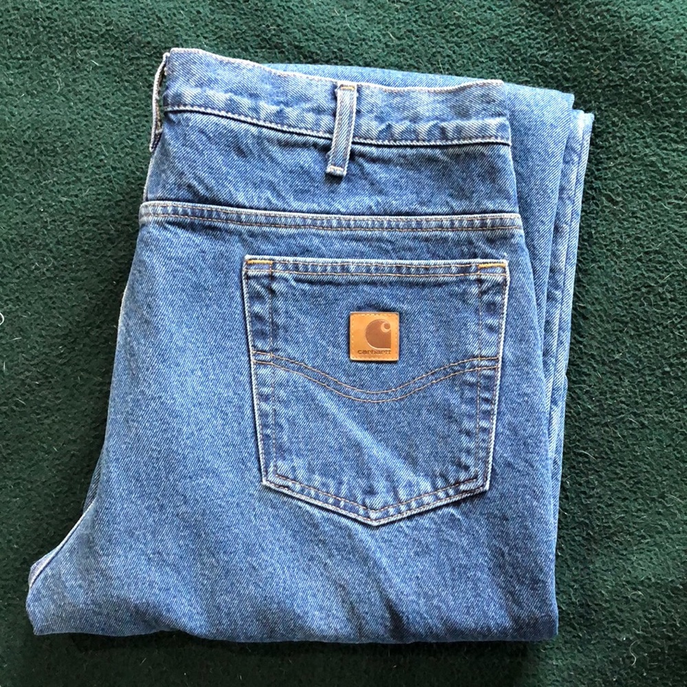 Carhartt Relaxed Fit Flannel-Lined 5-Pocket Jean 36x30